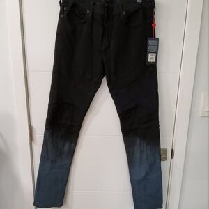 True Religion Rocco Moto Ombre Jeans Size 34